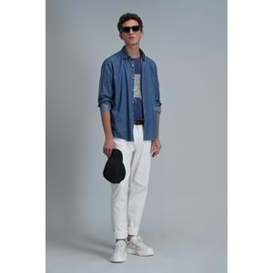 Lufian 111020205 Nally Modern Grafik T- Shirt Erkek T-Shirt