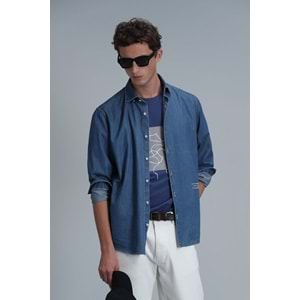 Lufian 111020205 Nally Modern Grafik T- Shirt Erkek T-Shirt