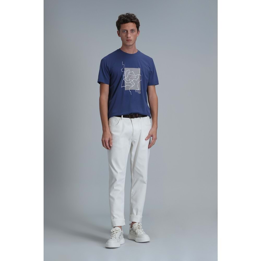 Lufian 111020205 Nally Modern Grafik T- Shirt Erkek T-Shirt