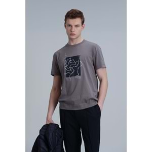 Lufian 111020205 Nally Modern Grafik T- Shirt Erkek T-Shirt