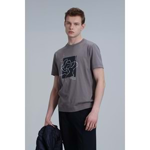 Lufian 111020205 Nally Modern Grafik T- Shirt Erkek T-Shirt