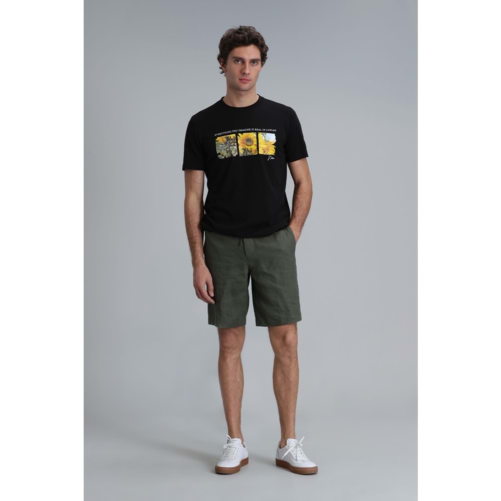 Lufian 111020192 June Modern Grafik T- Shirt Erkek T-Shirt
