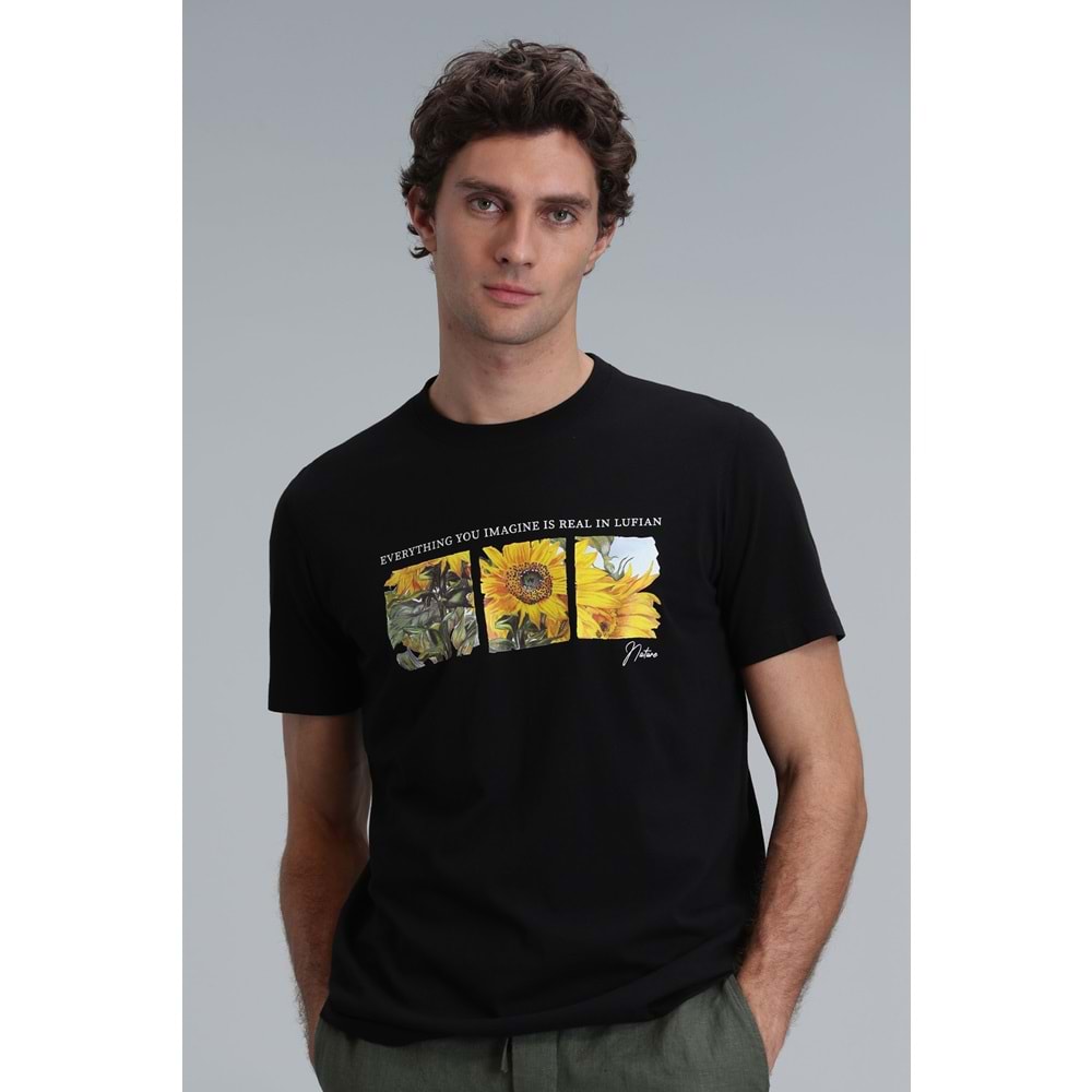 Lufian 111020192 June Modern Grafik T- Shirt Erkek T-Shirt