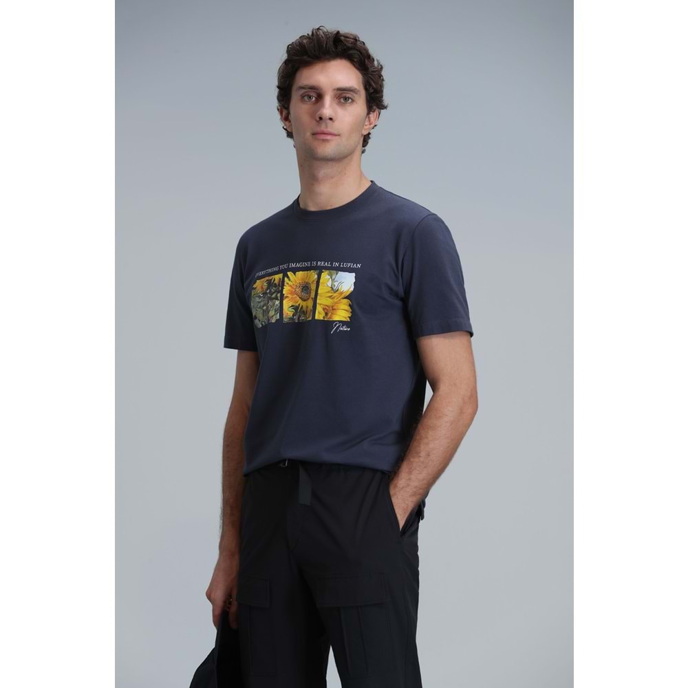 Lufian 111020192 June Modern Grafik T- Shirt Erkek T-Shirt