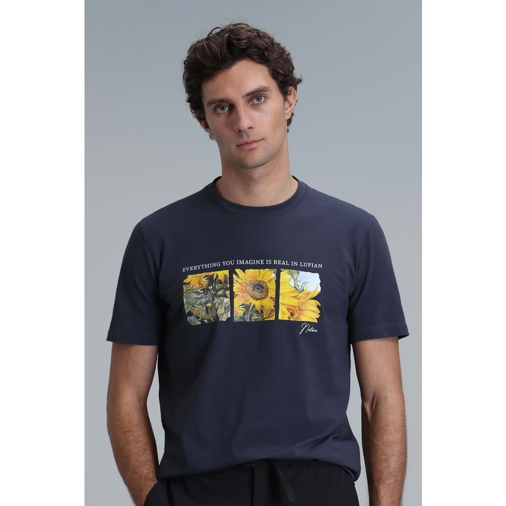 Lufian 111020192 June Modern Grafik T- Shirt Erkek T-Shirt