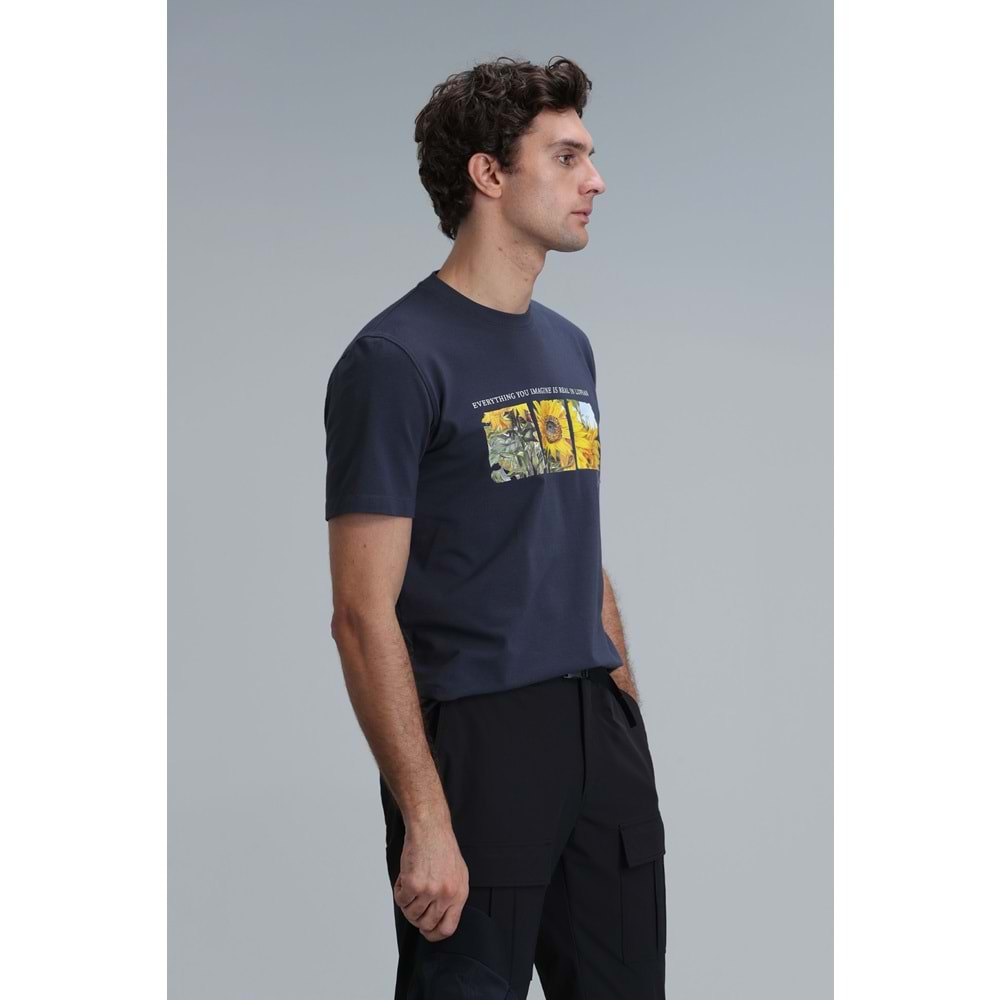 Lufian 111020192 June Modern Grafik T- Shirt Erkek T-Shirt