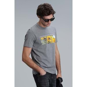 Lufian 111020192 June Modern Grafik T- Shirt Erkek T-Shirt