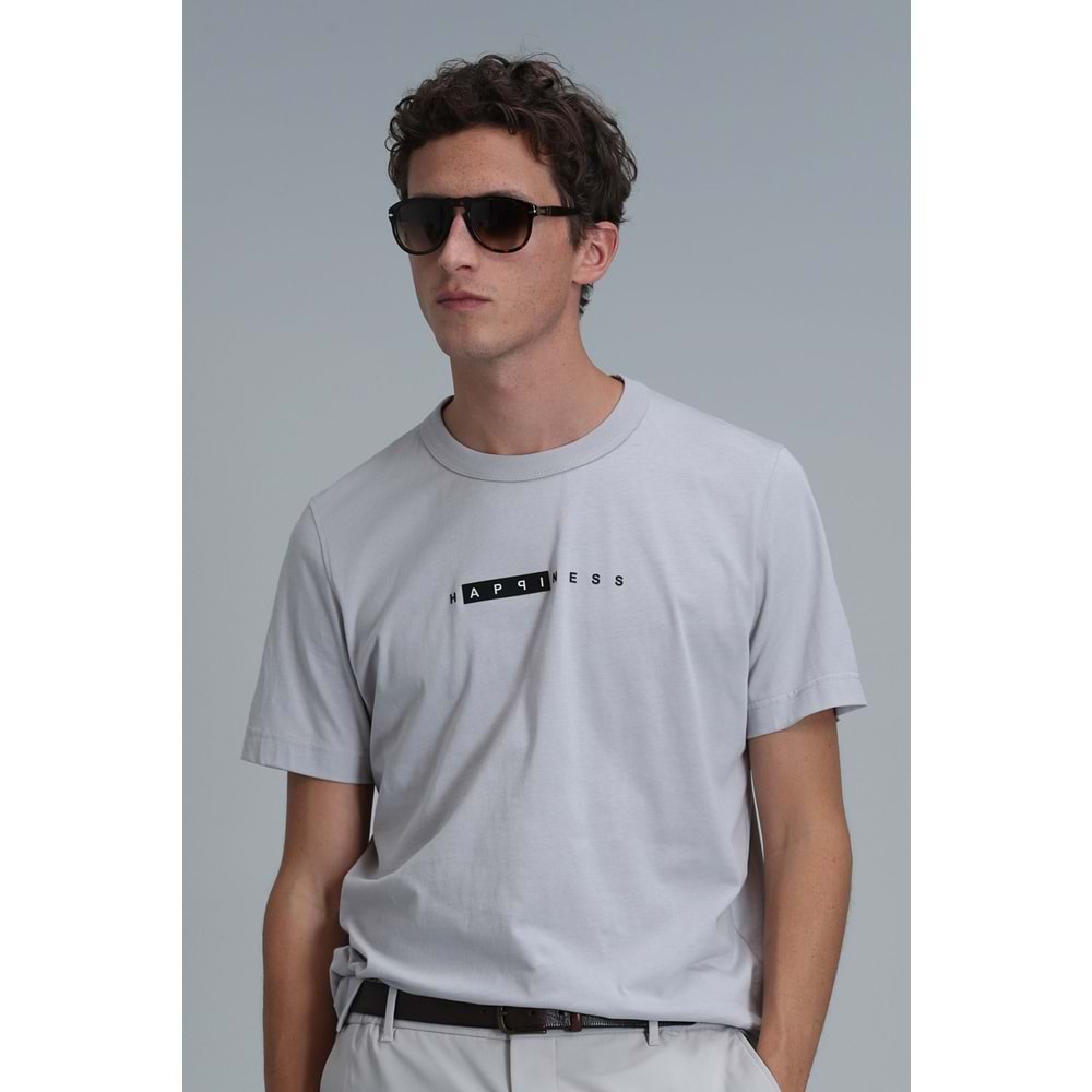 Lufian 111020206 Kane Modern Grafik T- Shirt Erkek T-Shirt