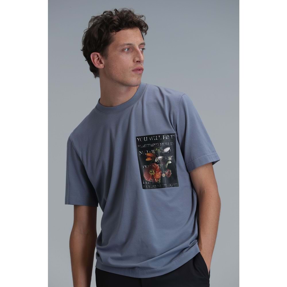 Lufian 111020202 Exotıc Modern Grafik Tişört Erkek T-Shirt