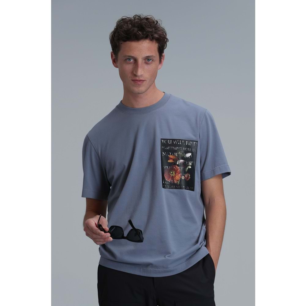 Lufian 111020202 Exotıc Modern Grafik Tişört Erkek T-Shirt