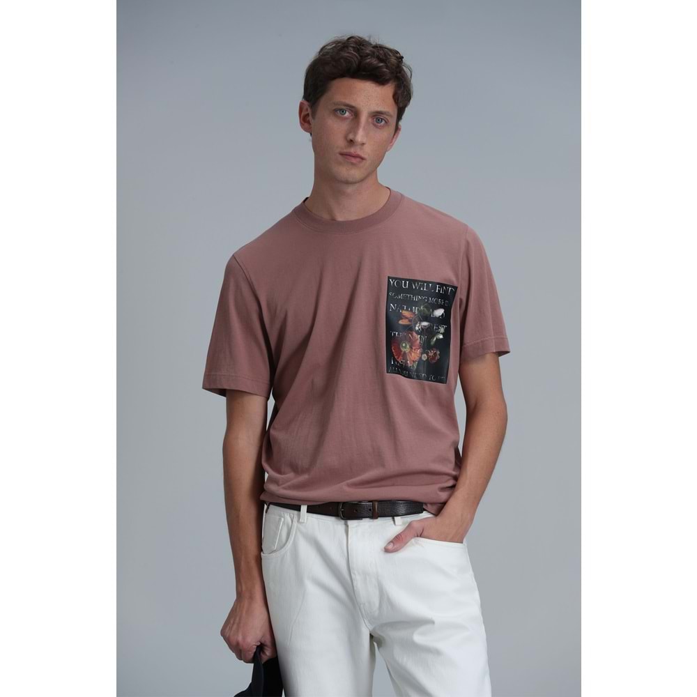 Lufian 111020202 Exotıc Modern Grafik Tişört Erkek T-Shirt