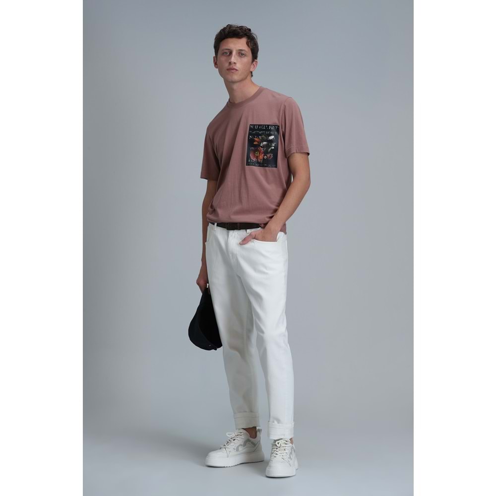 Lufian 111020202 Exotıc Modern Grafik Tişört Erkek T-Shirt
