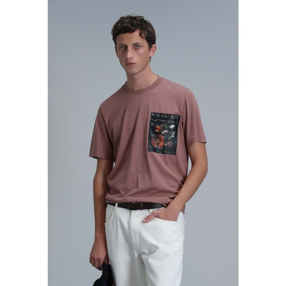 Lufian 111020202 Exotıc Modern Grafik Tişört Erkek T-Shirt