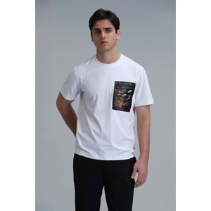 Lufian 111020202 Exotıc Modern Grafik Tişört Erkek T-Shirt