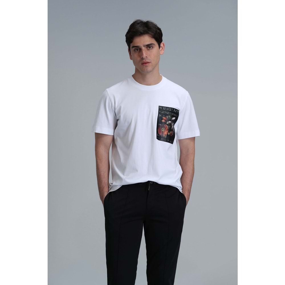 Lufian 111020202 Exotıc Modern Grafik Tişört Erkek T-Shirt