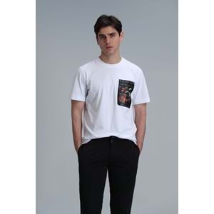 Lufian 111020202 Exotıc Modern Grafik Tişört Erkek T-Shirt