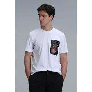 Lufian 111020202 Exotıc Modern Grafik Tişört Erkek T-Shirt