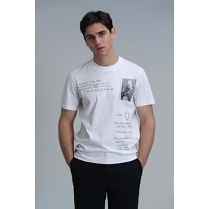 Lufian 111020219 Fred Modern Grafik T- Shirt Erkek T-Shirt