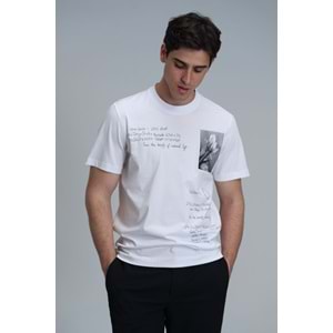 Lufian 111020219 Fred Modern Grafik T- Shirt Erkek T-Shirt