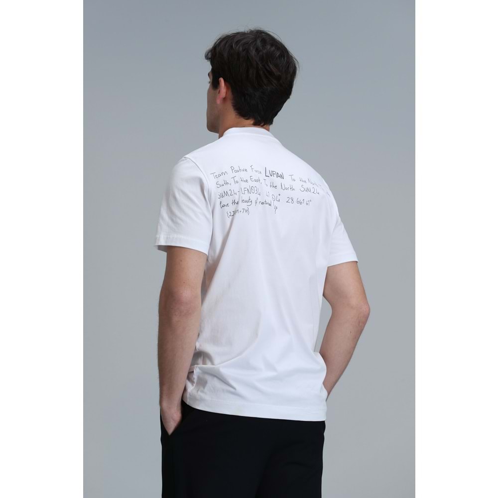 Lufian 111020219 Fred Modern Grafik T- Shirt Erkek T-Shirt