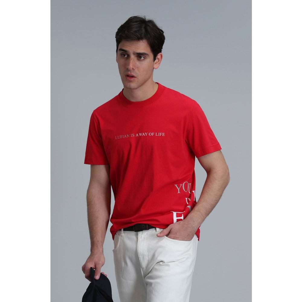 Lufian 111020221 Potter Modern Grafik Tişört Erkek T-Shirt