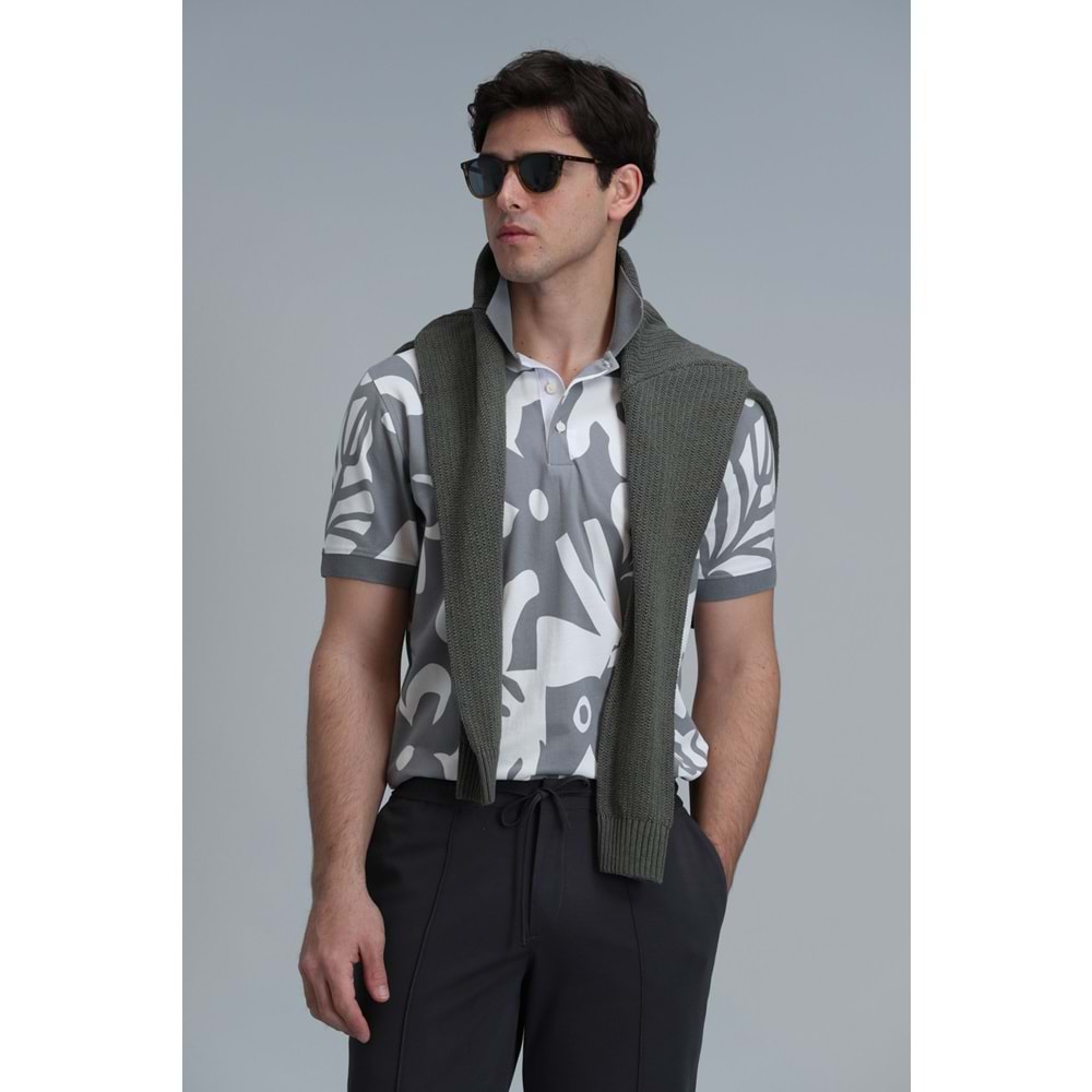 Lufian 111040169 Lındon Smart Polo Yaka Tişort Erkek T-Shirt