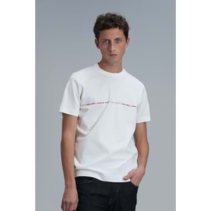 Lufian 111020211 Carlos Modern Grafik T- Shirt Erkek Tişort
