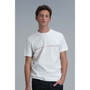 Lufian 111020211 Carlos Modern Grafik T- Shirt Erkek Tişort
