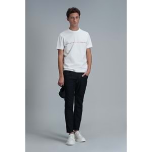 Lufian 111020211 Carlos Modern Grafik T- Shirt Erkek Tişort