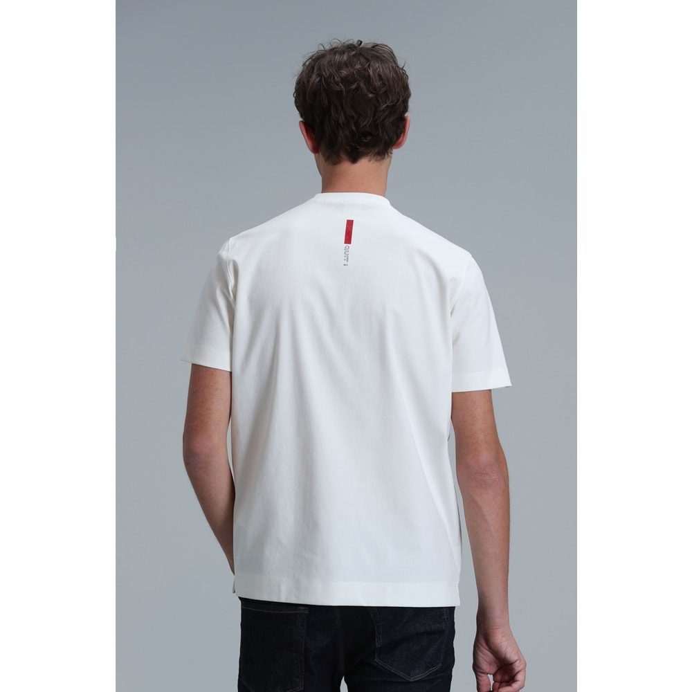 Lufian 111020211 Carlos Modern Grafik T- Shirt Erkek Tişort