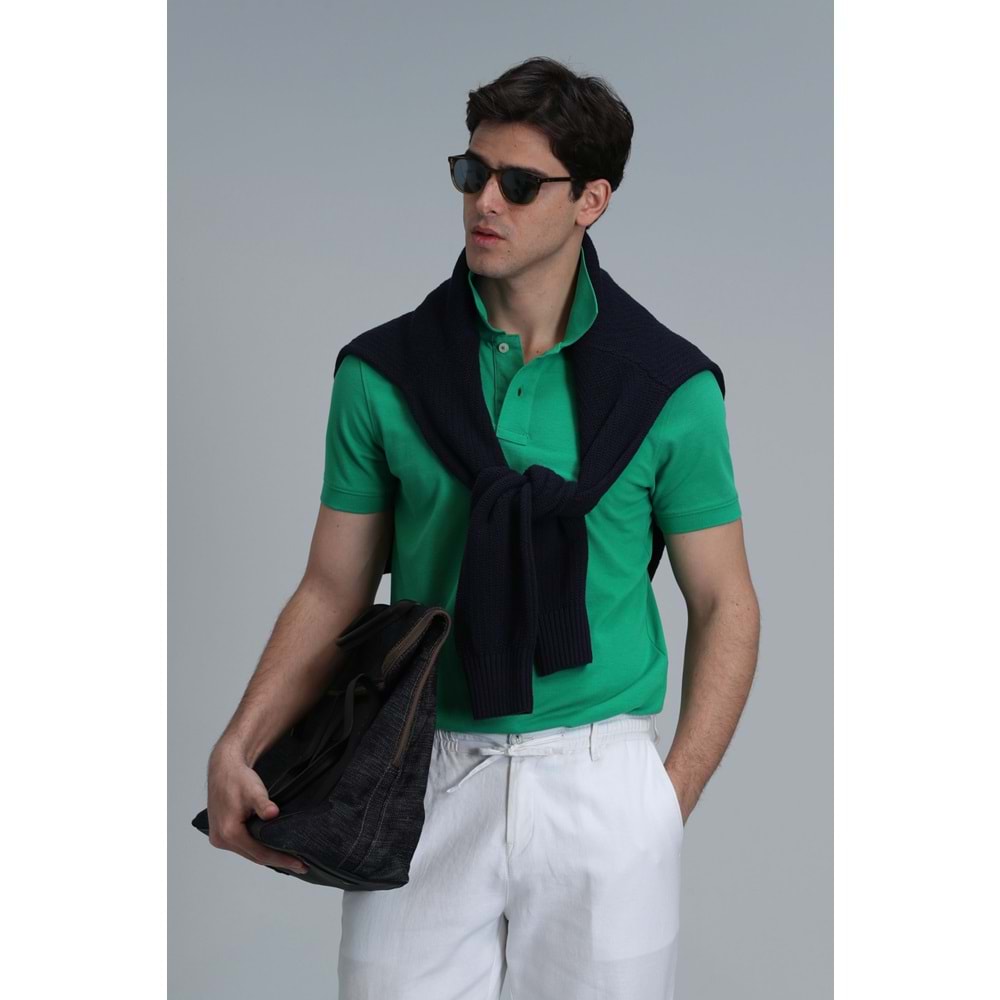 Lufian 111040164 Laon Smart Polo Yaka Tişort Erkek T-Shirt