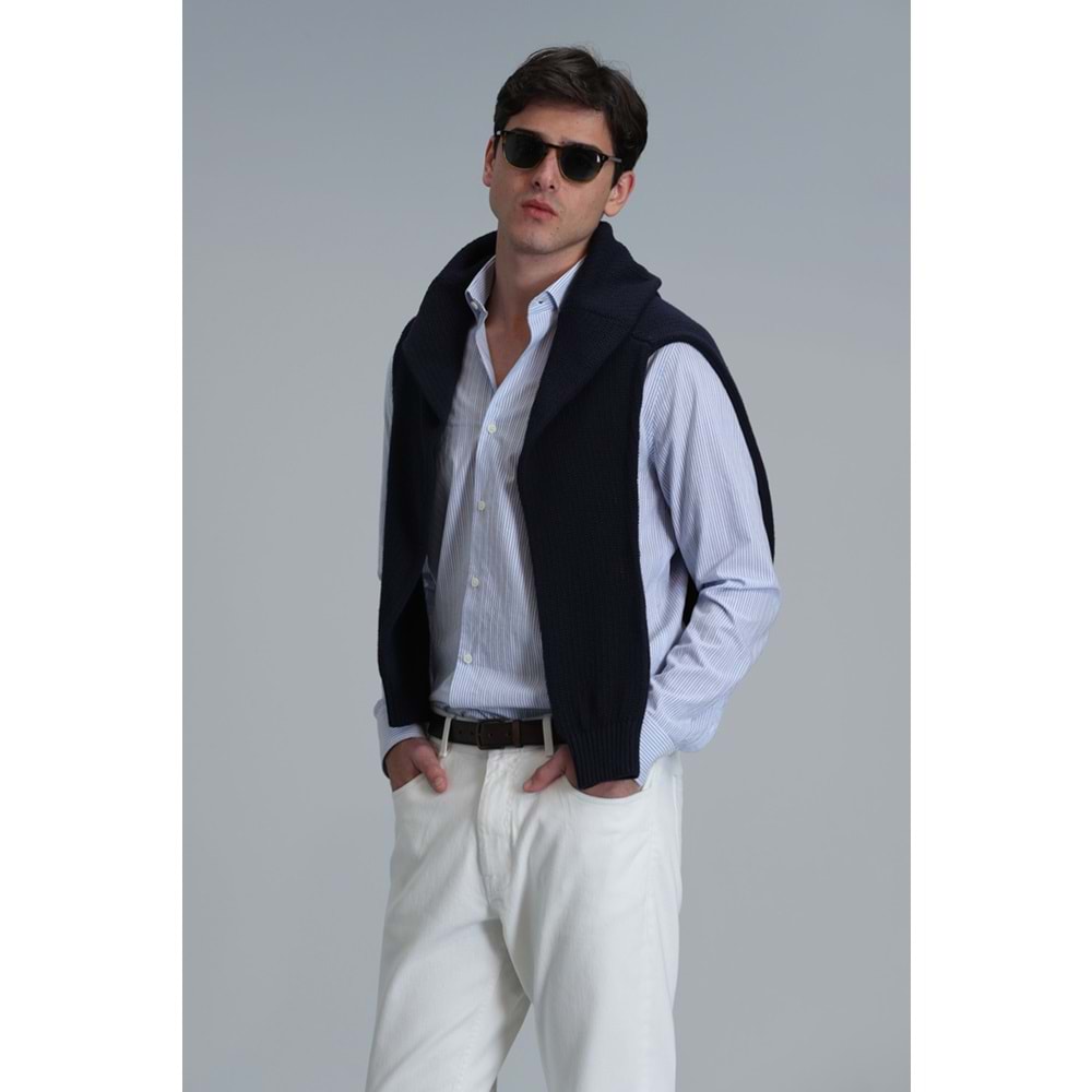 Lufian 111010606 Varda Erkek Basic Gömlek Comfort Slim Fit Erkek Gömlek