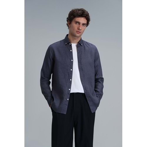 Lufian 111010611 Pitaya Keten Gömlek Comfort Fit Erkek Gömlek