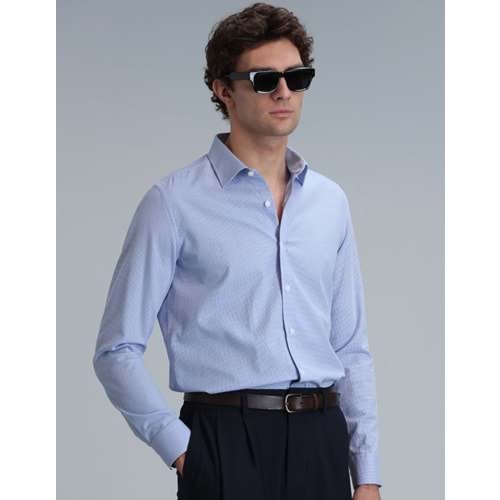 Lufian 111010615 Menar Erkek Basic Gömlek Comfort Fit Erkek Gömlek