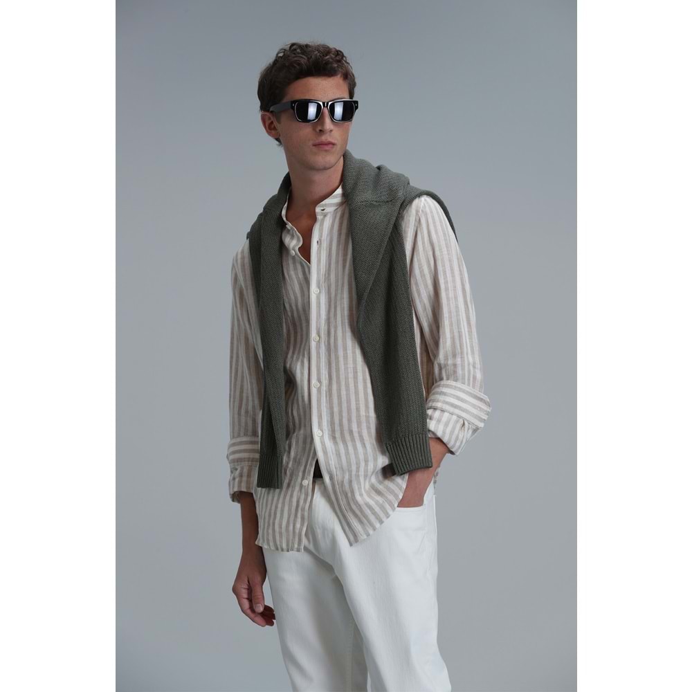 Lufian 111010624 Fast Hakim Yaka Basic Gömlek Comfort Fit Erkek Gömlek