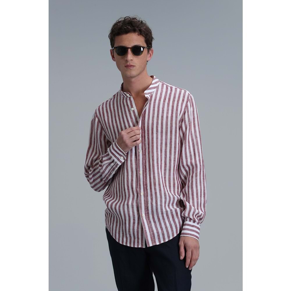 Lufian 111010624 Fast Hakim Yaka Basic Gömlek Comfort Fit Erkek Gömlek