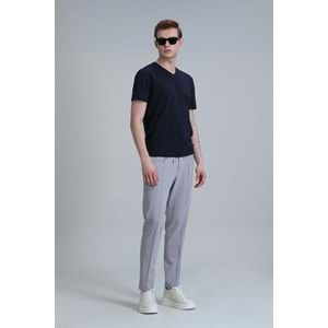 Lufian 111020224 Tuna V Yaka Modern Grafik T- Shirt Erkek Tişort