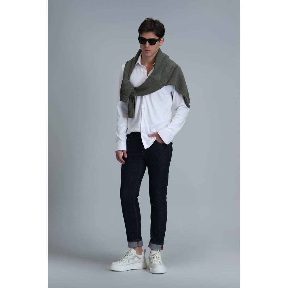 Lufian 111200150 Jack Smart Jean Erkek Pantolon Slim Fit Erkek Kot Pantolon