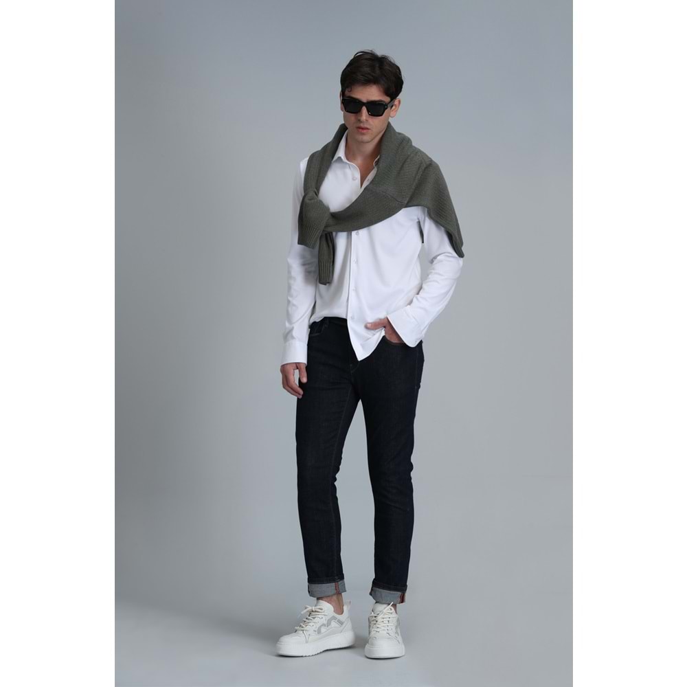 Lufian 111200150 Jack Smart Jean Erkek Pantolon Slim Fit Erkek Kot Pantolon