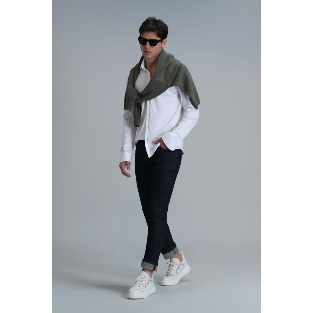 Lufian 111200150 Jack Smart Jean Erkek Pantolon Slim Fit Erkek Kot Pantolon