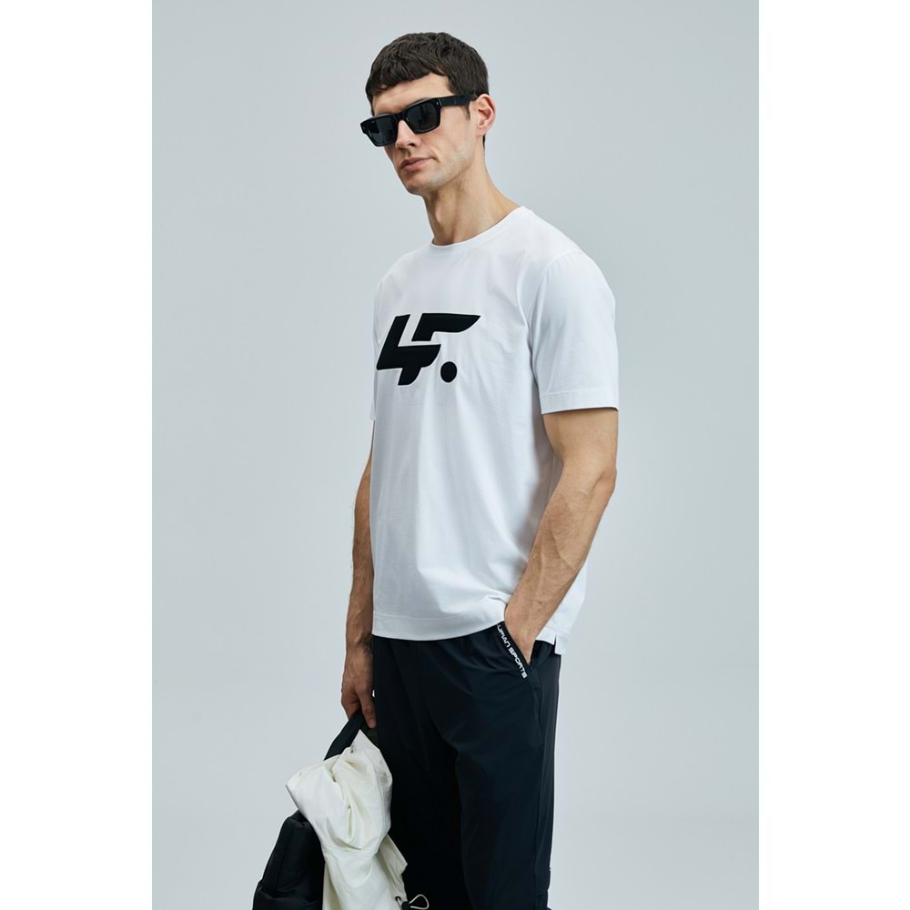 Lufian 111020243 Onıx Modern Grafik T- Shirt Erkek Tişort