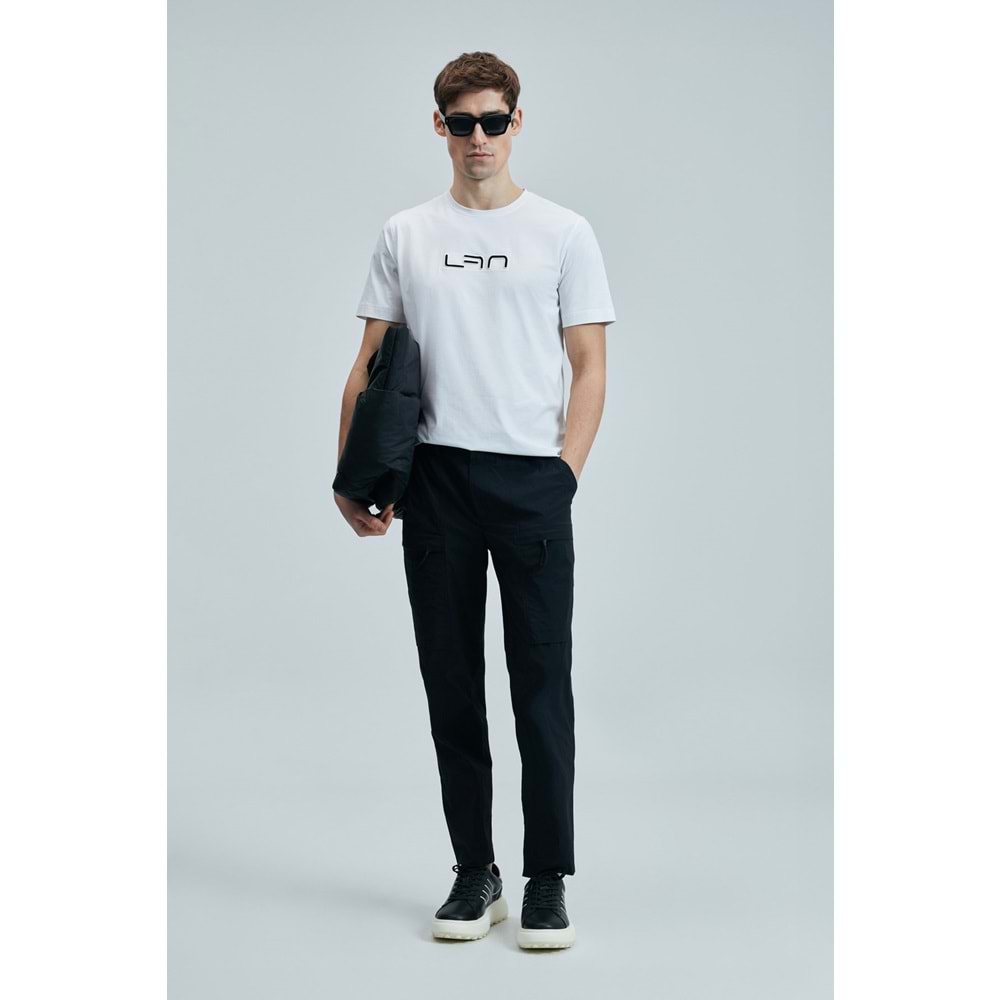 Lufian 111020244 Blaze Modern Grafik Tişort Erkek T-Shirt