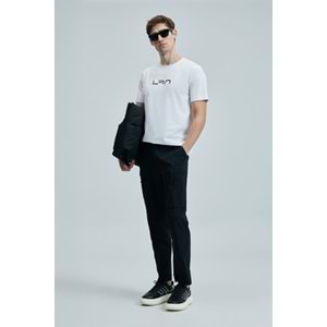 Lufian 111020244 Blaze Modern Grafik Tişort Erkek T-Shirt