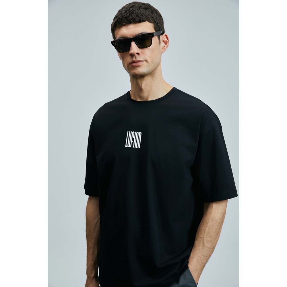 Lufian 111020245 Helıx Modern Grafik T- Shirt Erkek Tişort