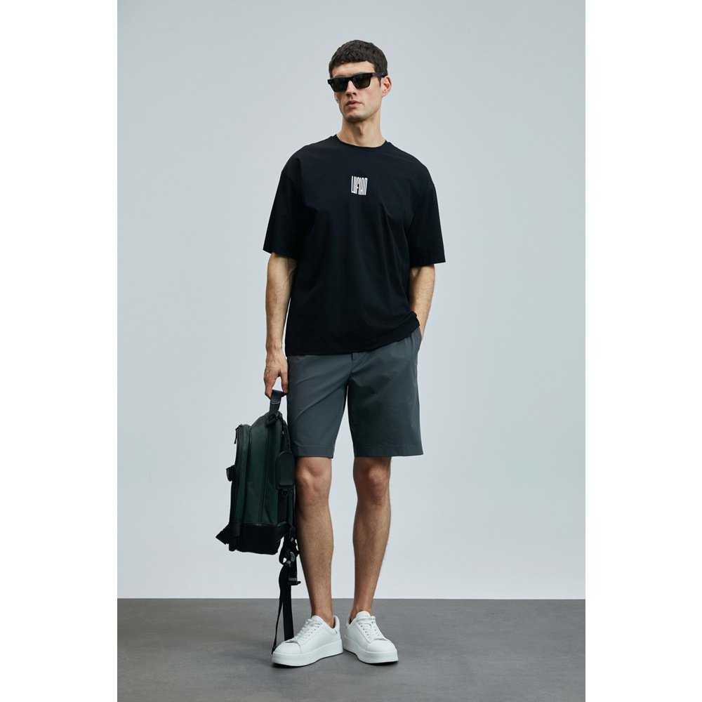 Lufian 111020245 Helıx Modern Grafik T- Shirt Erkek Tişort