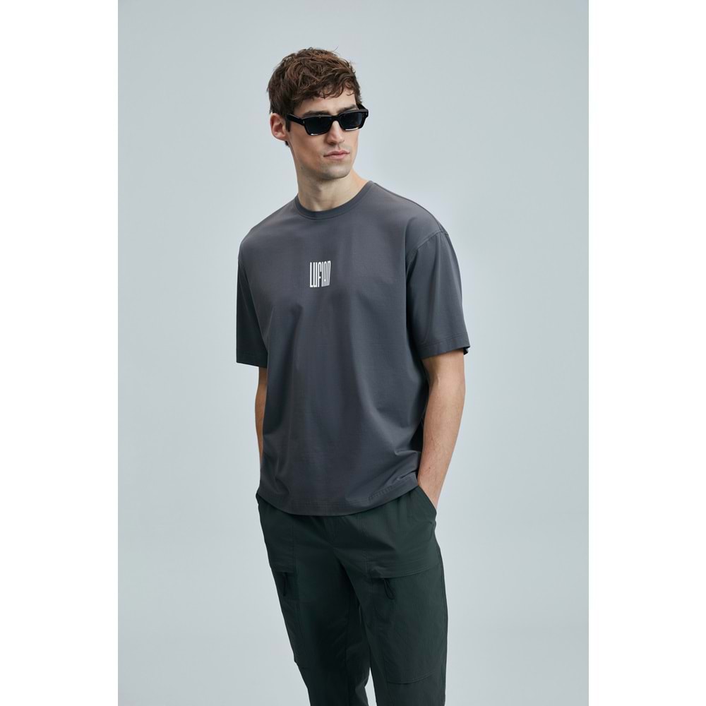 Lufian 111020245 Helıx Modern Grafik T- Shirt Erkek Tişort