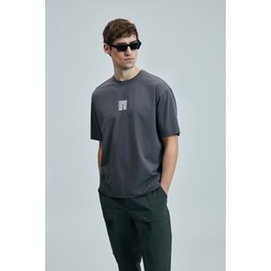 Lufian 111020245 Helıx Modern Grafik T- Shirt Erkek Tişort