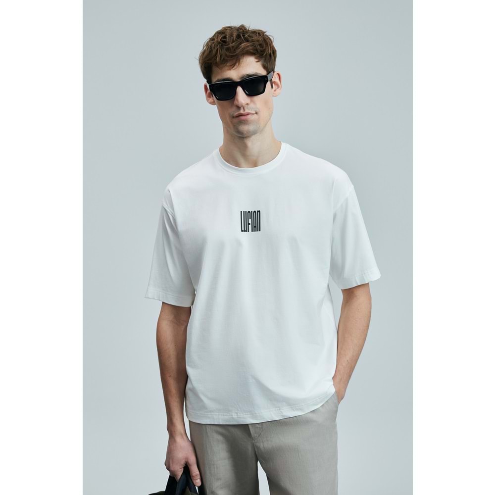 Lufian 111020245 Helıx Modern Grafik T- Shirt Erkek Tişort