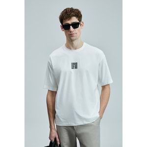 Lufian 111020245 Helıx Modern Grafik T- Shirt Erkek Tişort