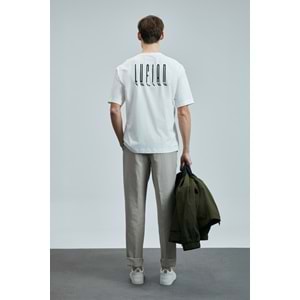 Lufian 111020245 Helıx Modern Grafik T- Shirt Erkek Tişort